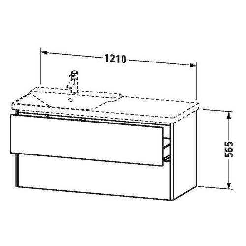 Тумба под раковину Duravit XSquare XS4186 121x47,3 ФОТО