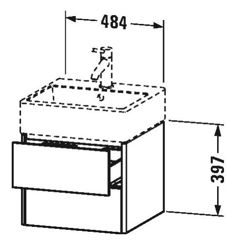 Тумба под раковину Duravit XSquare XS4192 48,4x46 ФОТО