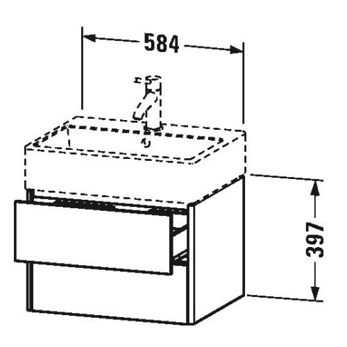 Тумба под раковину Duravit XSquare XS4193 58,4x46 ФОТО