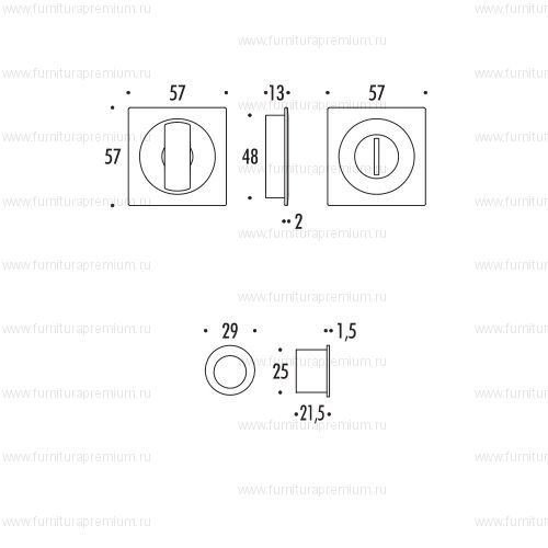 Ручка Colombo OPEN ID311 BZG для раздвижных дверей