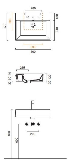 Раковина Catalano Premium 160VP00 60х47 ФОТО