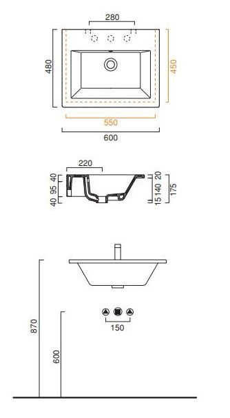 Раковина Catalano Star 160ST00 60х48 ФОТО