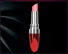 Минивибратор помада lipstick vibe красный 11,5 см