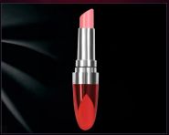 Минивибратор помада lipstick vibe красный 11,5 см