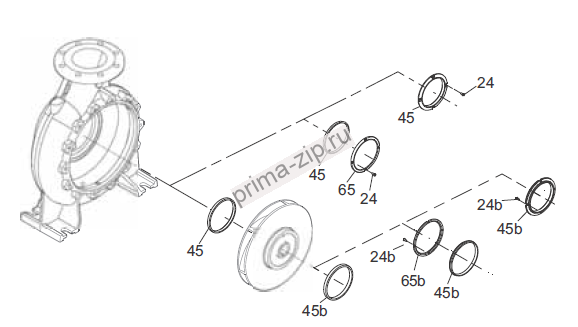 96810102  Щелевое уплотнение D100/D114x10 BZ (96810102)