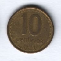 10 сентаво 1993 года Аргентина