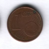 1 евроцент 2002 года Италия