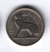 3 пенса 1948 года Ирландия, редкий год