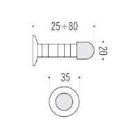 Colombo CD312 ограничитель открывания для двери. схема