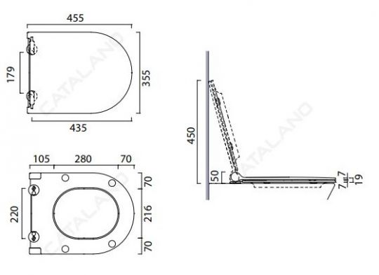 Catalano сиденье для унитаза 5SCSTP000 ФОТО