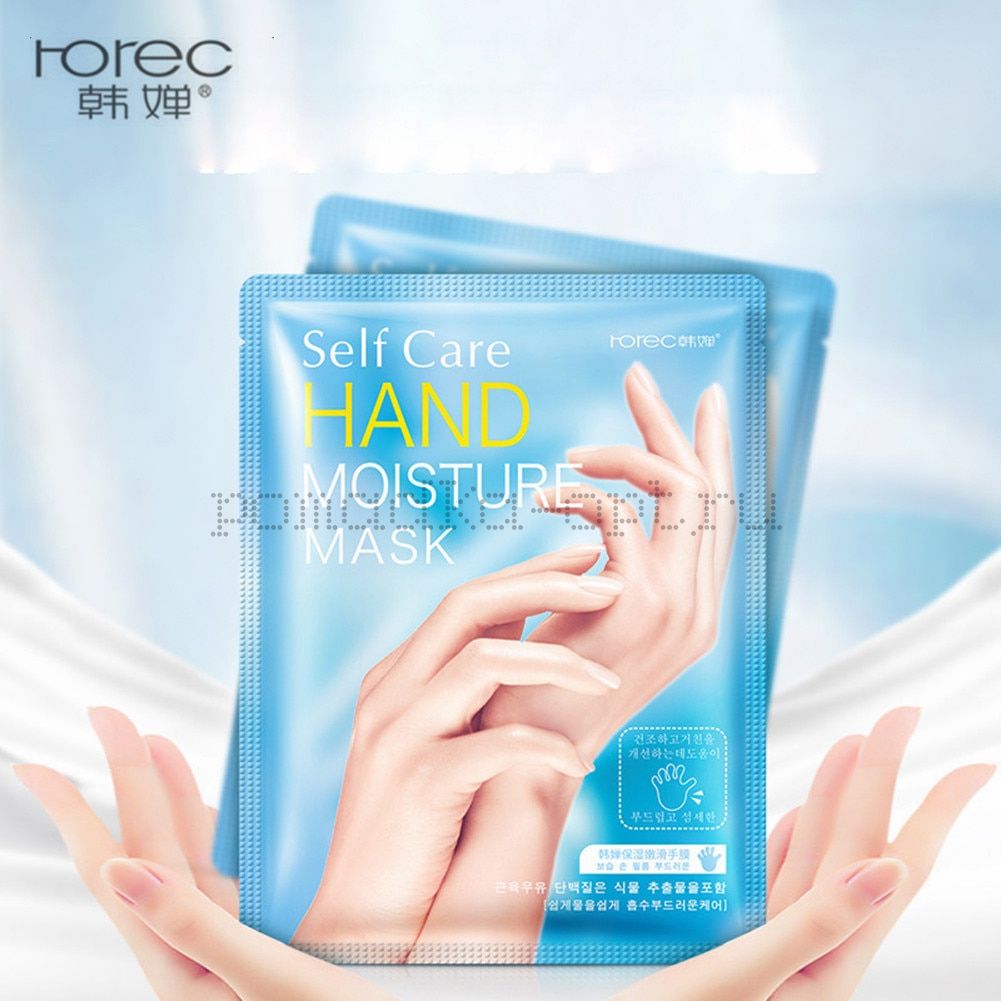 УВЛАЖНЯЮЩАЯ МАСКА-ПЕРЧАТКИ ДЛЯ РУК С ЭКСТРАКТОМ МОЛОКА ROREC SELF CARE HAND MASK 35Г.