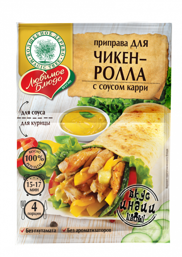 ВД ЛЮБИМОЕ БЛЮДО  "ЧИКЕН-РОЛЛ С КУРИЦЕЙ"  30 г