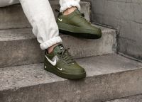 NIKE AIR FORCE 1 '07 LV8 UTILITY OLIVE CANVAS