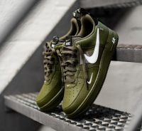 NIKE AIR FORCE 1 '07 LV8 UTILITY OLIVE CANVAS