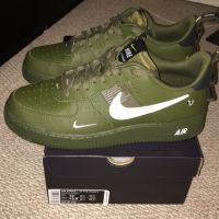 NIKE AIR FORCE 1 '07 LV8 UTILITY OLIVE CANVAS