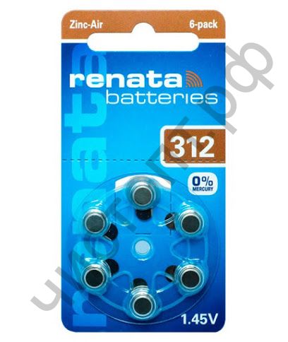 RENATA ZA312 6BL (для слуховых аппаратов)  (60)
