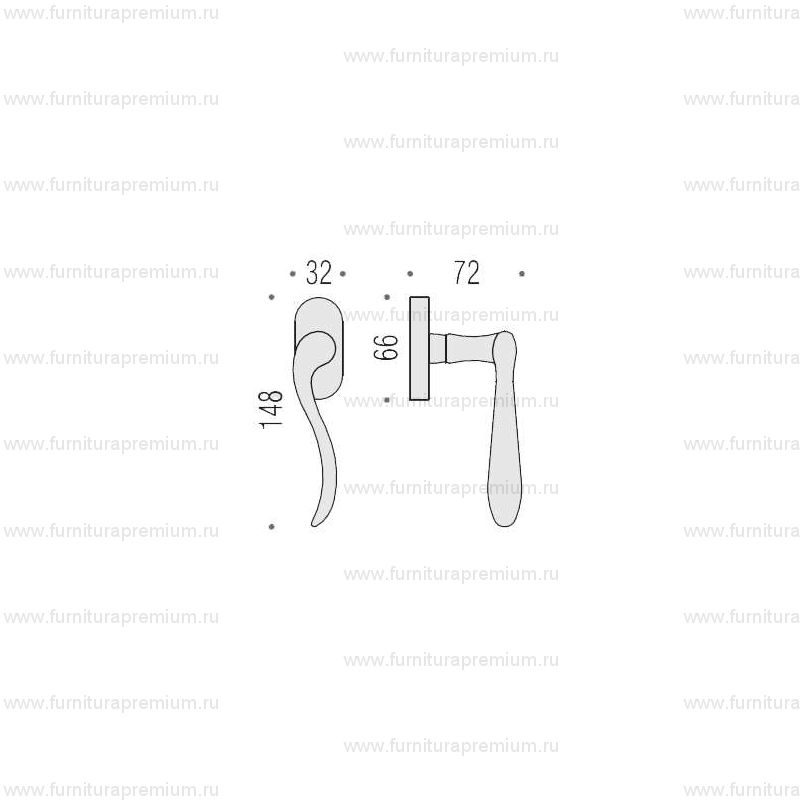 Оконная ручка Colombo Heidi CD32 DK/SM