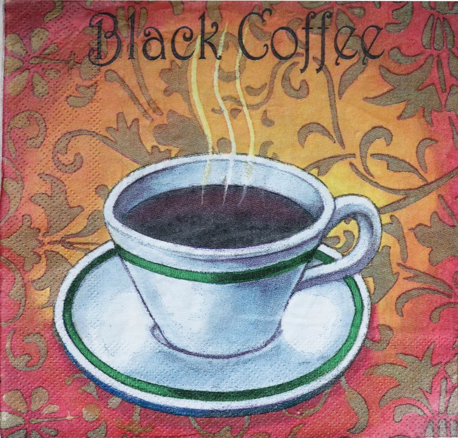 Салфетка бумажная 30*30 Black coffee