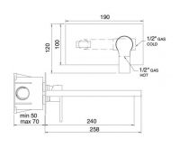 Treemme Xero смеситель для раковины 6252 схема 1