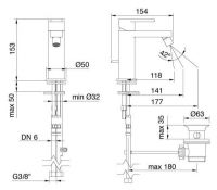 Treemme Xero смеситель для биде 6220 схема 1