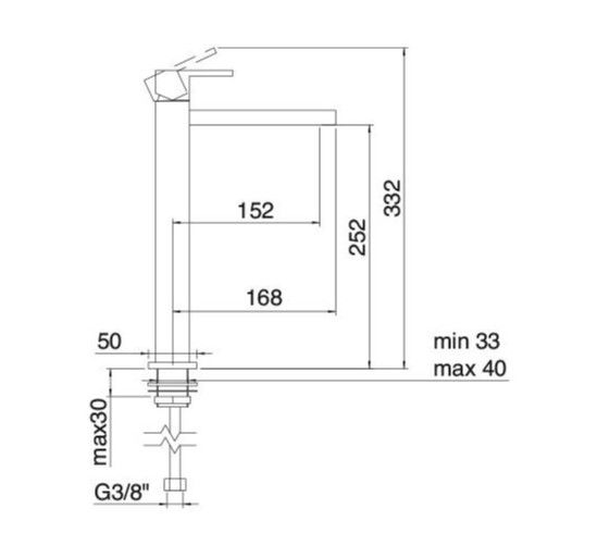 Treemme Q смеситель для раковины 5618 схема 1