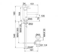 Treemme Vela смеситель для раковины 5810CL схема 1