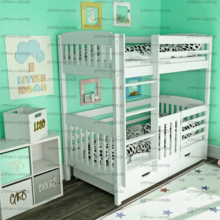 Кровать двухъярусная Малинка №16