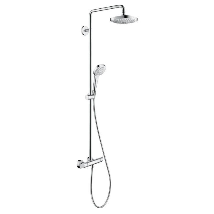 Душевая система Hansgrohe Croma Select E Showerpipe 180 2jet 27256400 схема 3