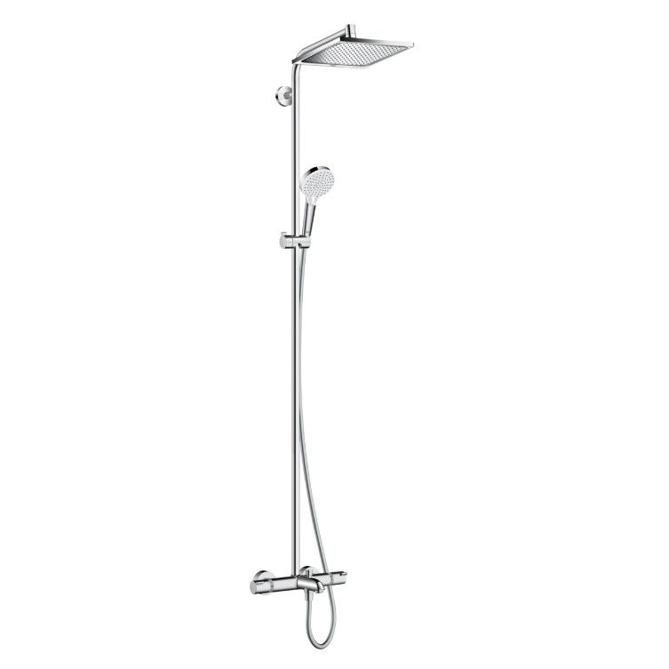 Душевая стойка с изливом Hansgrohe Crometta E Showerpipe 240 1jet 27298000