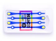 Светящиеся шнурки для обуви Hilaces цвет Голубой/Желтый