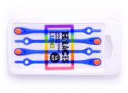 Светящиеся шнурки для обуви Hilaces цвет Голубой/Красный