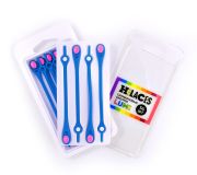 Светящиеся шнурки для обуви Hilaces цвет Голубой/Розовый в раскрытой упаковке