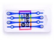 Светящиеся шнурки для обуви Hilaces цвет Голубой/Серый