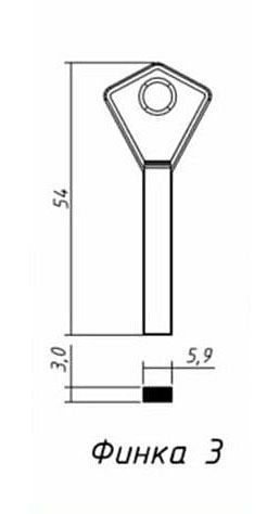 Финка-3 32*5,9*3,0 мм, лат.