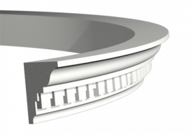 Карниз Гибкий Европласт Лепнина 1.50.196 Д2000хШ55хВ70 мм