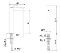 Treemme Time смеситель для раковины 5118TL схема 1