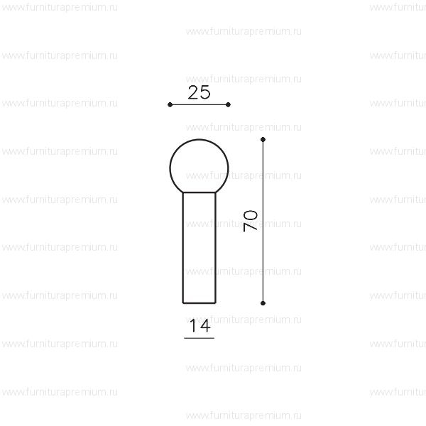 Ограничитель открывания для двери Olivari Stilo B123
