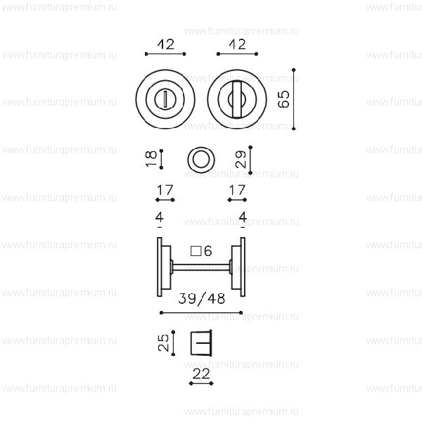 Ручка Olivari Dante Black D132 для раздвижных дверей