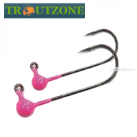 Джиг головка Trout Zone с бородкой №6 / 0,7 гр / упаковка 5 шт / цвет: Pink