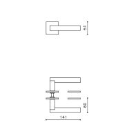 Ручка Olivari Euclide Q M230B. схема