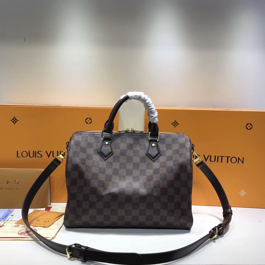 Сумка Louis Vuitton Speedy 30 Damier Ebene