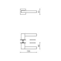 Ручка Olivari Ice Cube M223B. схема