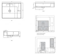 Раковина Cielo Enjoy EJLA60 накладная или подвесная 60х48 схема 1