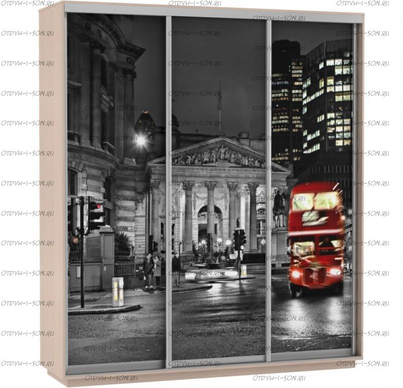 Шкаф-купе Экспресс Фото трио, Город