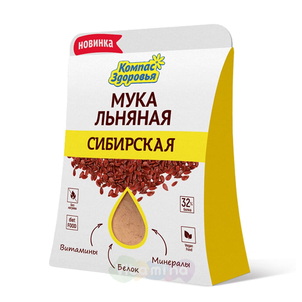Мука льняная "Сибирская" купить в интернет-магазине Vitamina, цена, отзывы