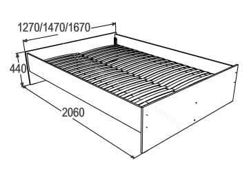 Кровать "Ольга 14" 1600х2000