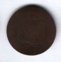 5 сантимов 1855 года K Франция