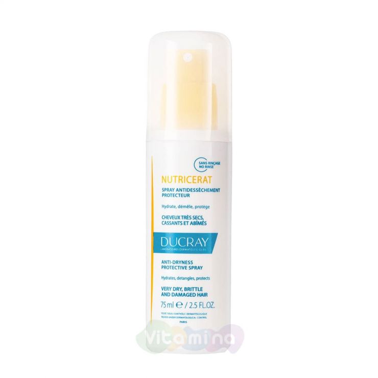 Ducray Nutricerat UV-спрей защитный для сухих волос, 75 мл