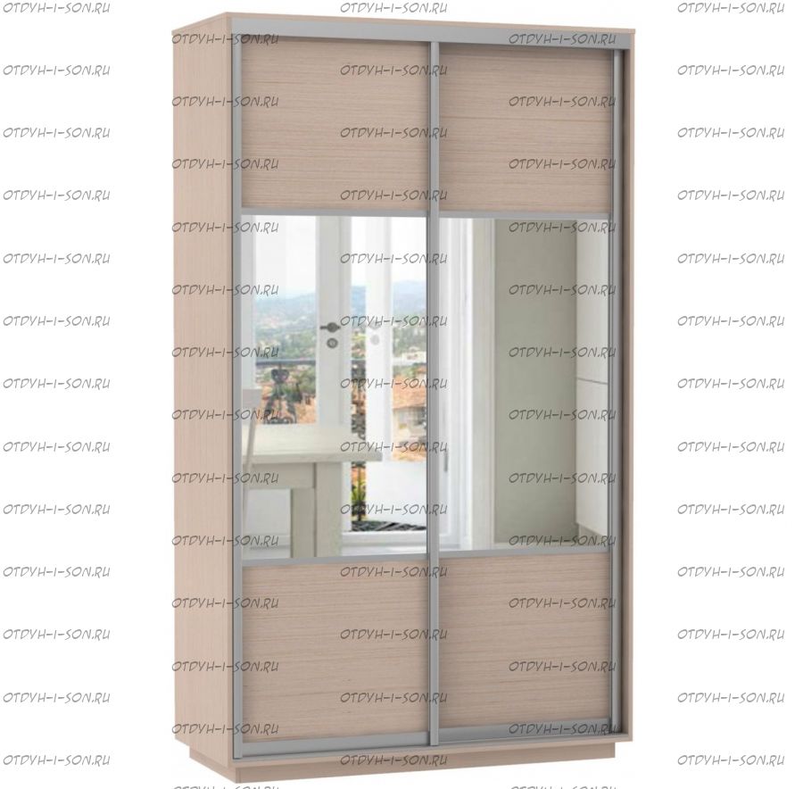 Шкаф-купе Экспресс Комби дуо, 2 двери