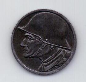 10 пфеннигов 1918 года AUNC Дюрен. Германия